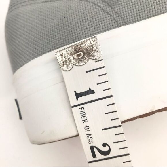 Unisex Grey Sneakers with Cotton Upper | Superga Superga Light Gray Canvas Platform Lace Up Sneakers